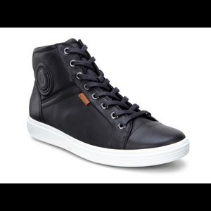 Ecco High Top Leather Sneakers